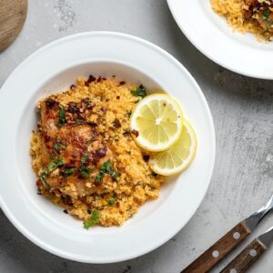 Keto Butter Chicken [with Parmesan Cauliflower Rice]