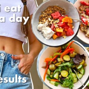 WHAT I EAT A DAY with meal prep! Recipes for losing weight, getting healthy & saving time