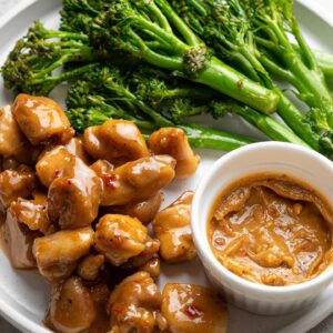 Keto Chicken Satay with Broccolini