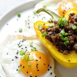 Keto Stuffed Bell Peppers [Korean BBQ Style]