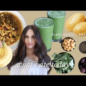 WHAT I EAT IN A DAY | plant-based & 7 months pregnant