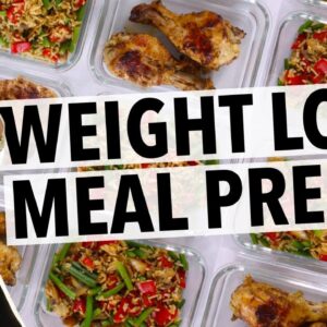 WEIGHT LOSS MEAL PREP FOR WOMEN 2022 (1 WEEK IN 1 HOUR) | how i lost 40+ lbs, quick healthy recipes