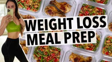 WEIGHT LOSS MEAL PREP FOR WOMEN 2022 (1 WEEK IN 1 HOUR) | how i lost 40+ lbs, quick healthy recipes