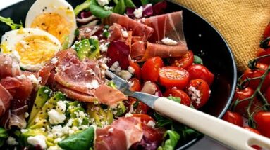 Keto Prosciutto Lunch Plate [Easy to Take for Work]